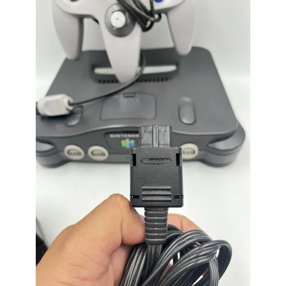 Nintendo 64 N64 Game Console w/ Gray Controller + Cords - TESTED Region Free JP